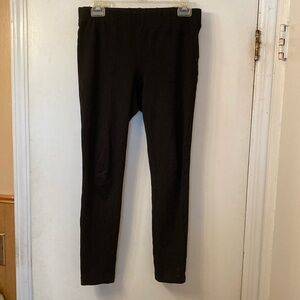 Talbots black center front seam leggings - Size SP